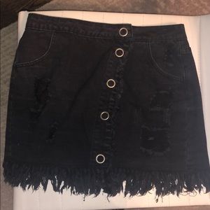 Signature 8 - black jean skirt